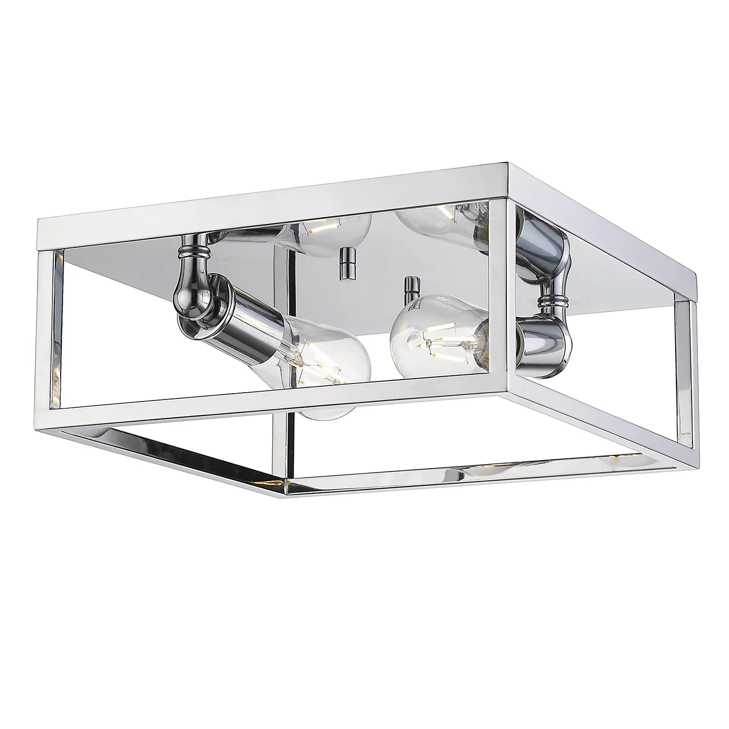 Wesson 2-light Flush Mount in Chrome