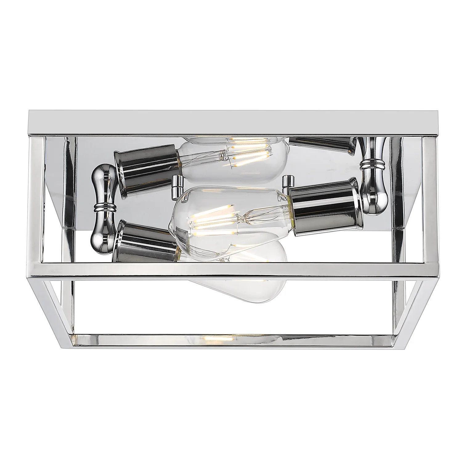 Wesson 2-light Flush Mount in Chrome - Image 2