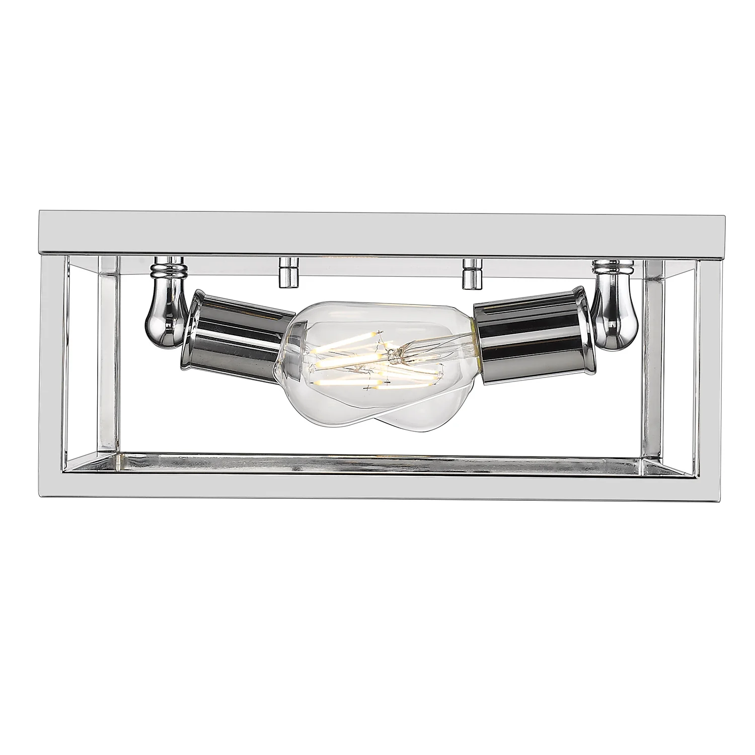 Wesson 2-light Flush Mount in Chrome - Image 3