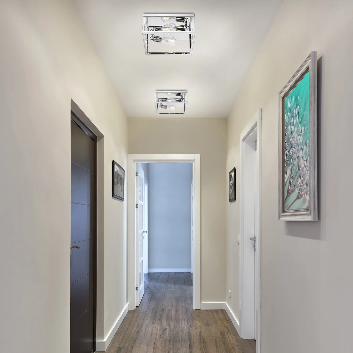 Wesson 2-light Flush Mount in Chrome - Image 5