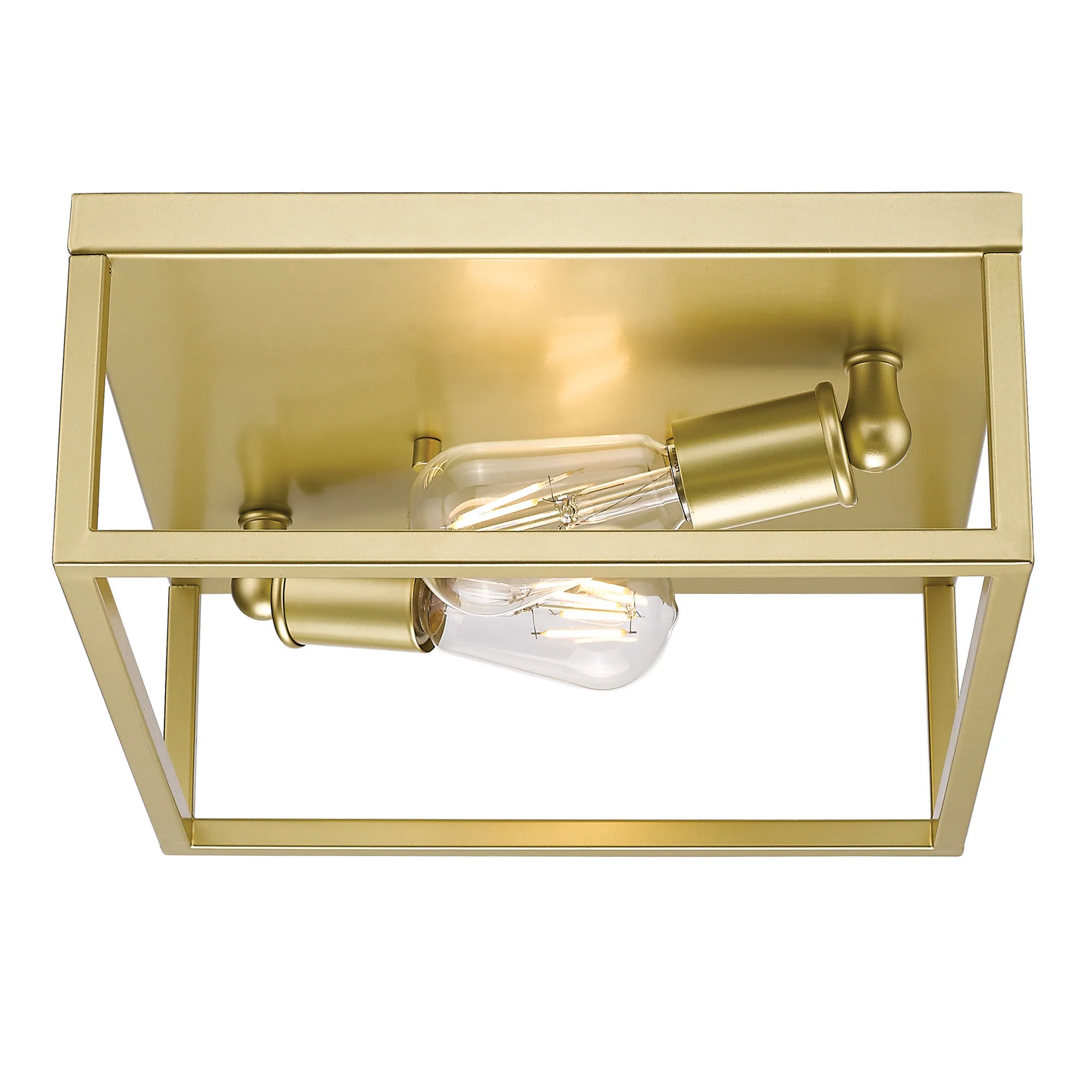 Wesson 2-light Flush Mount in Olympic Gold - Image 3
