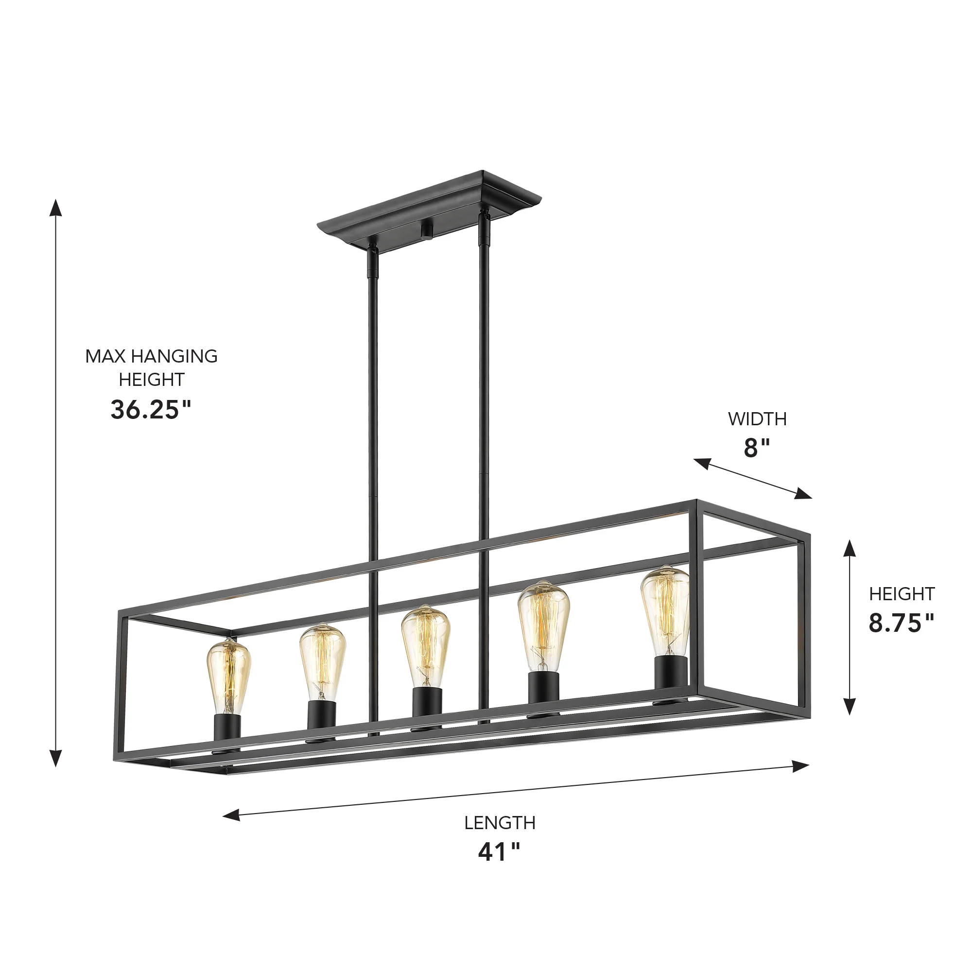 Wesson 3-light Flush Mount in Matte Black - Image 4