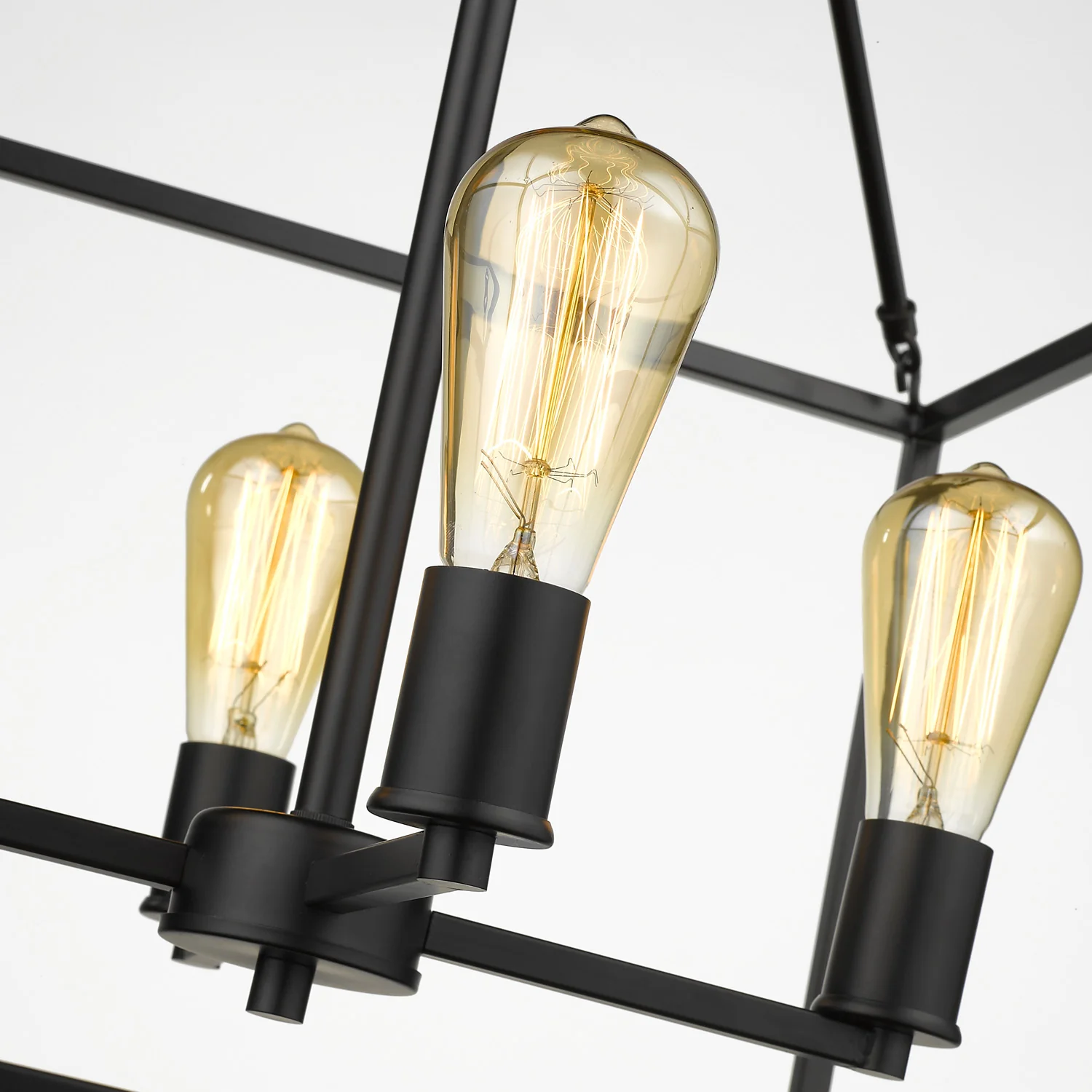 Wesson 4-light chandelier in Black - Image 3