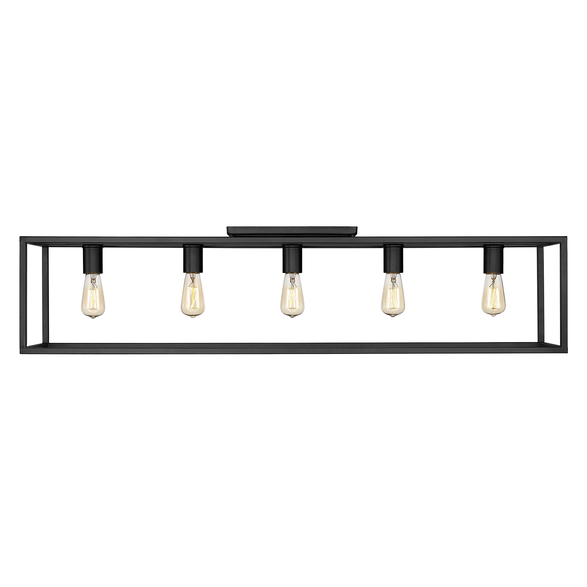 Wesson 5-light Flush Mount in Matte Black - Image 2