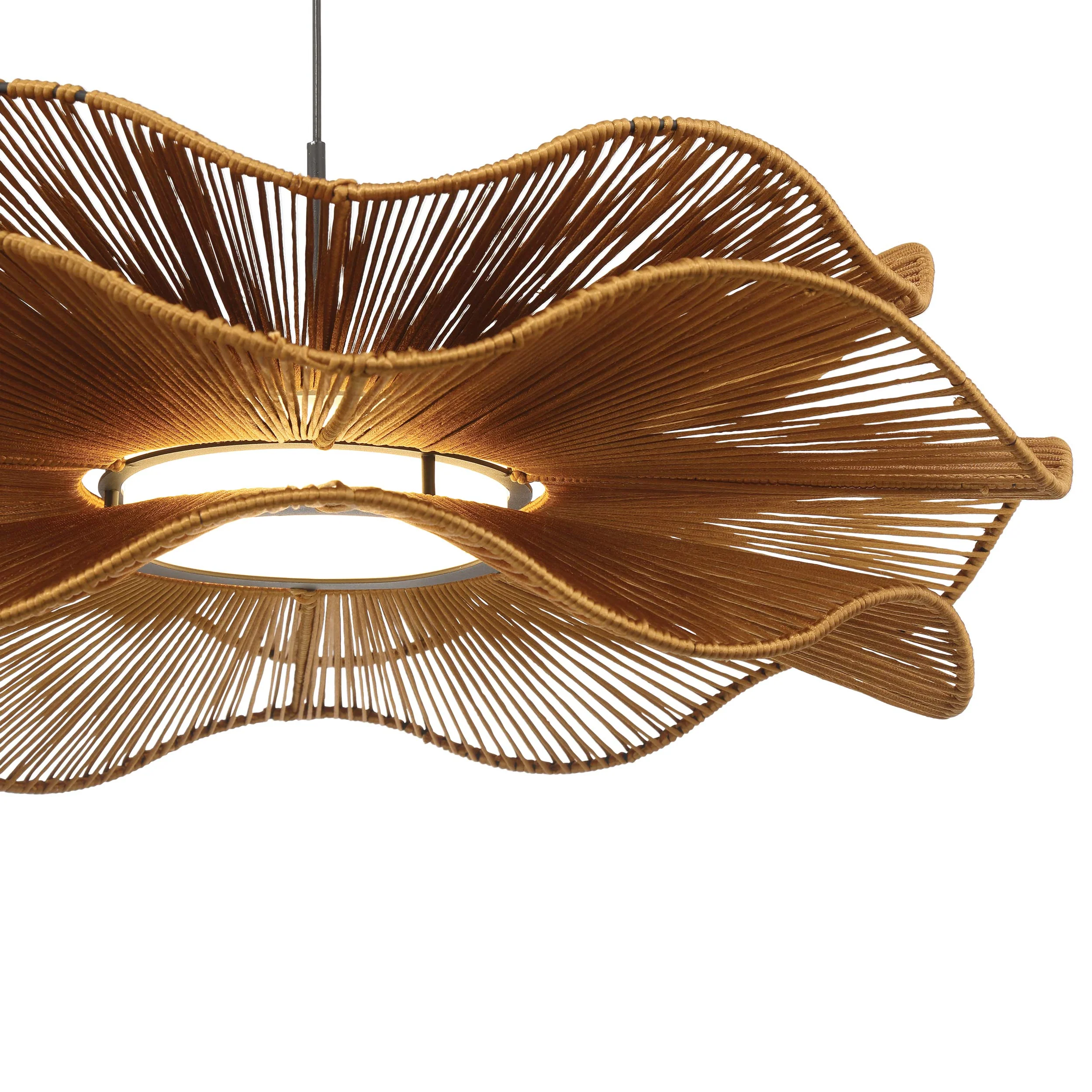 Whisper Integrated LED Pendant in Latte Rope - Image 8