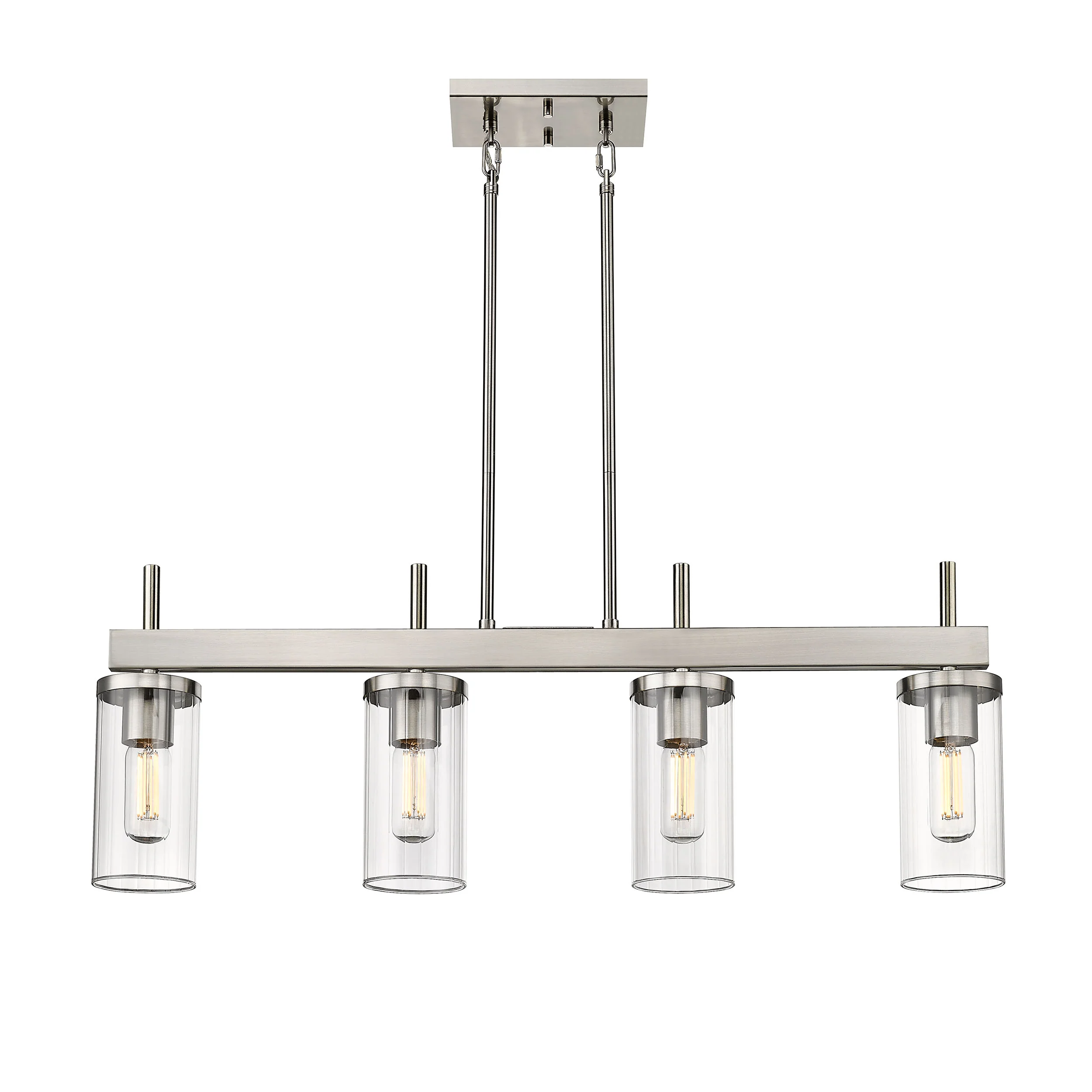 Winslett 4-light Island Light in Pewter - Image 2