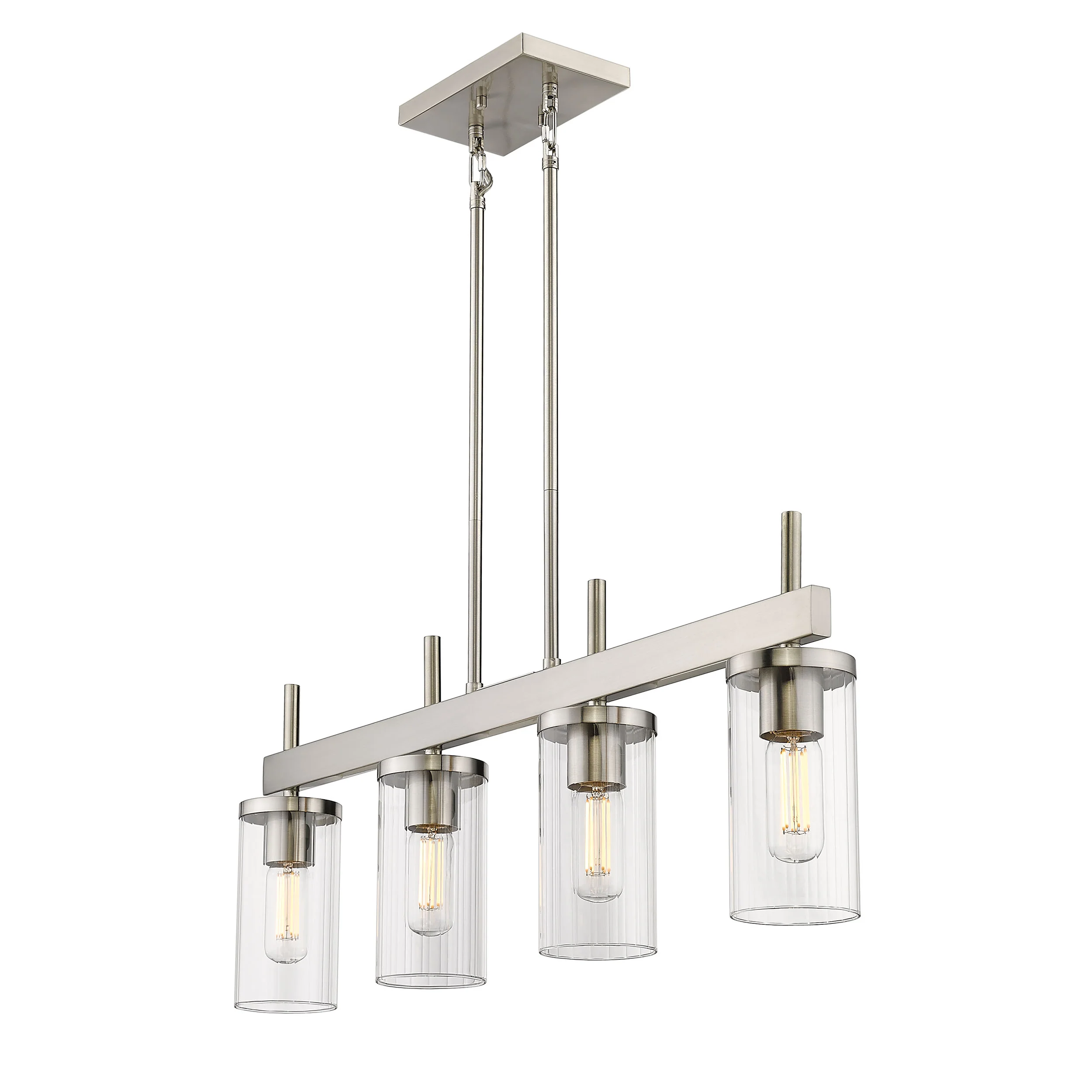 Winslett 4-light Island Light in Pewter - Image 3