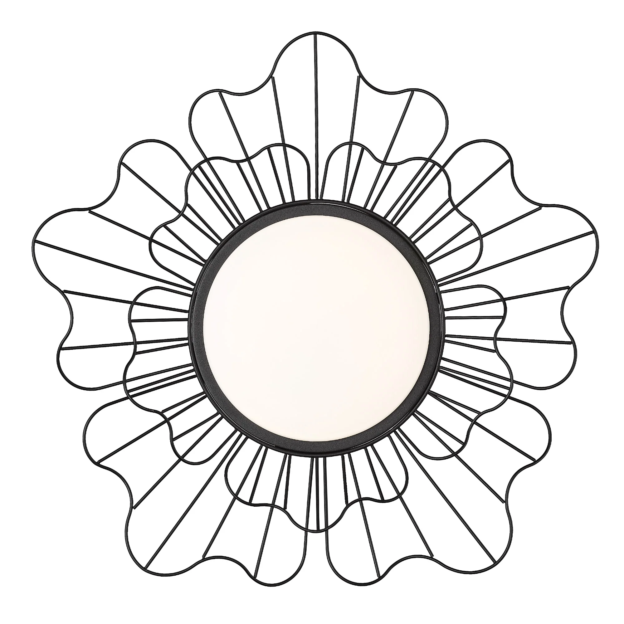 Yasmin Integrated LED Flush Mount in Natural Black - Image 4
