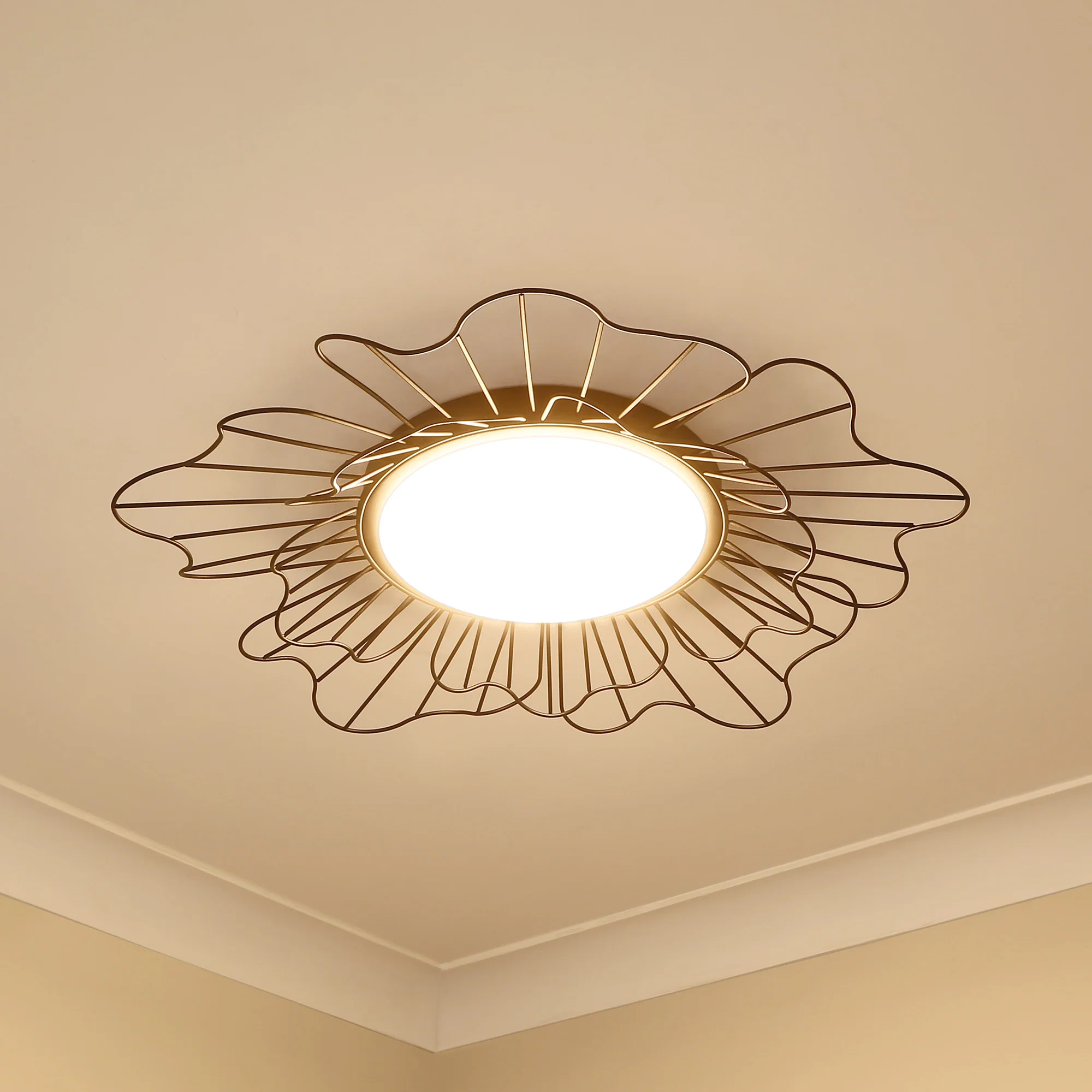 Yasmin Integrated LED Flush Mount in Natural Black - Image 7