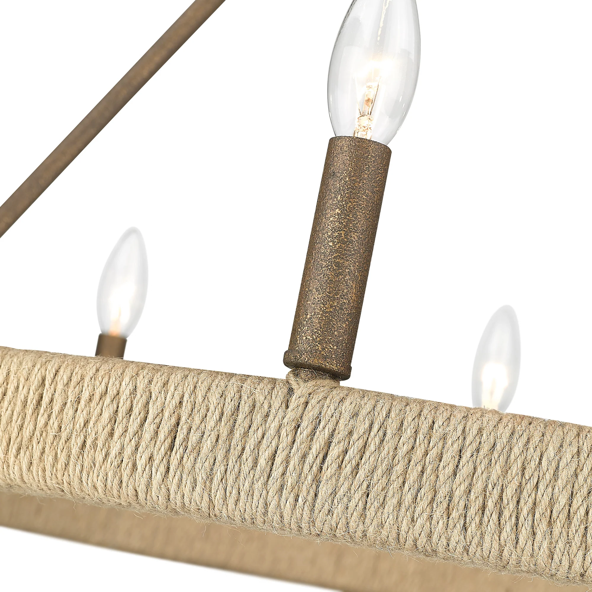 Yates 9-light Chandelier in Burnished Chestnut - Image 4