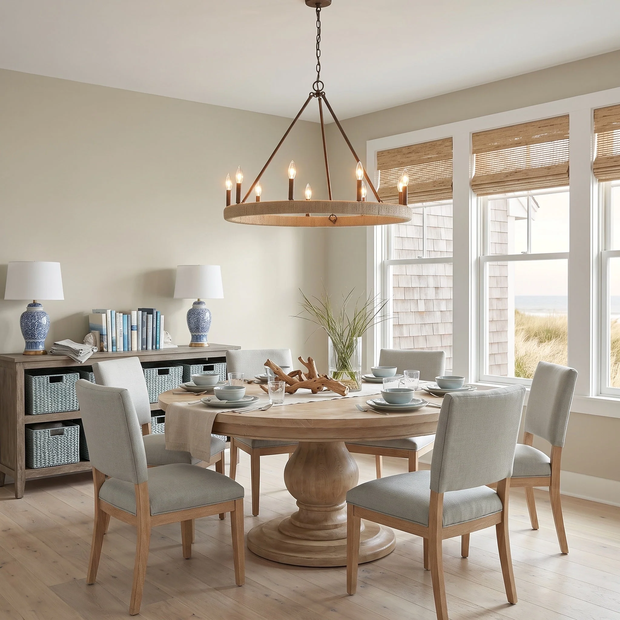 Yates 9-light Chandelier in Burnished Chestnut - Image 8