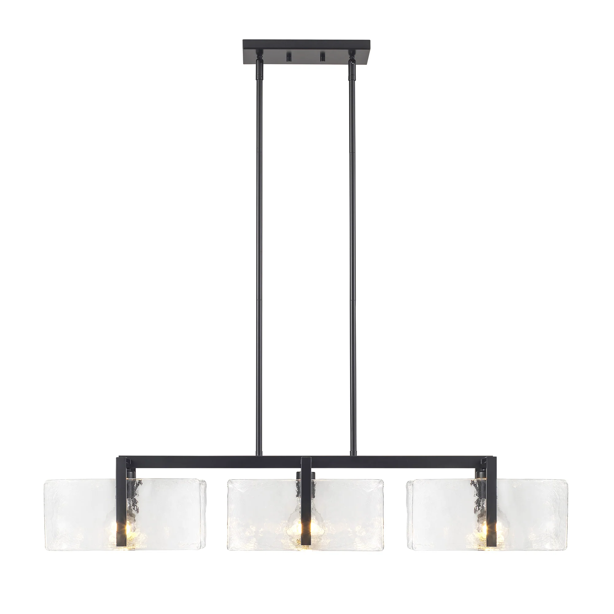 Aenon 3-light Island Light in Matte Black - Image 3