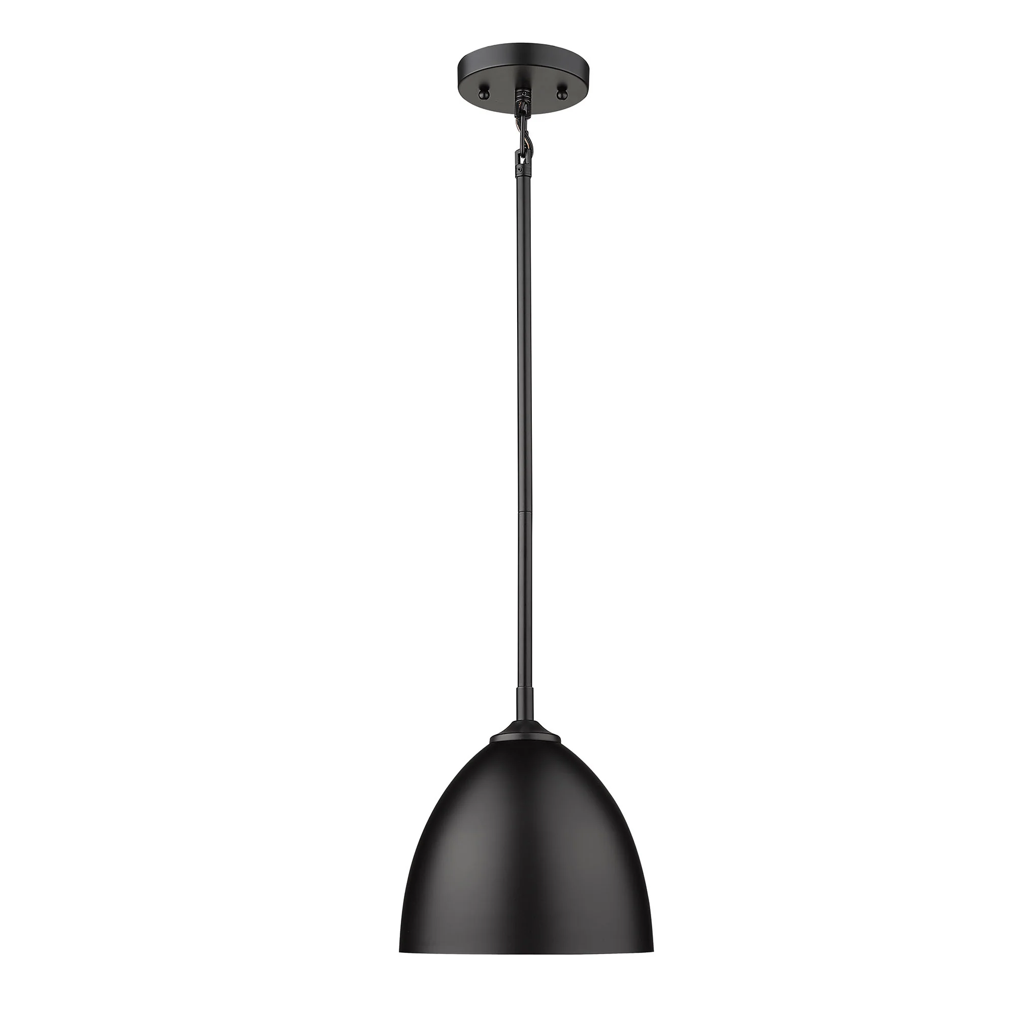Zoey 1-light 9in Pendant in Matte Black - Image 2