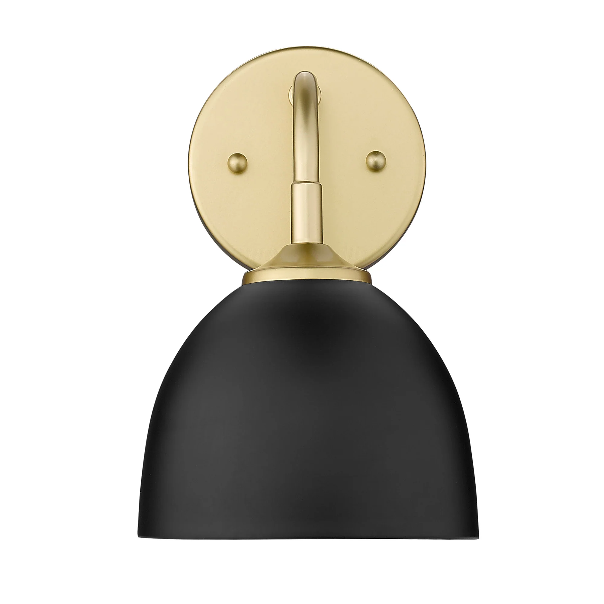 Zoey 1-light Wall Sconce in Olympic Gold and Matte Black shade - Image 2