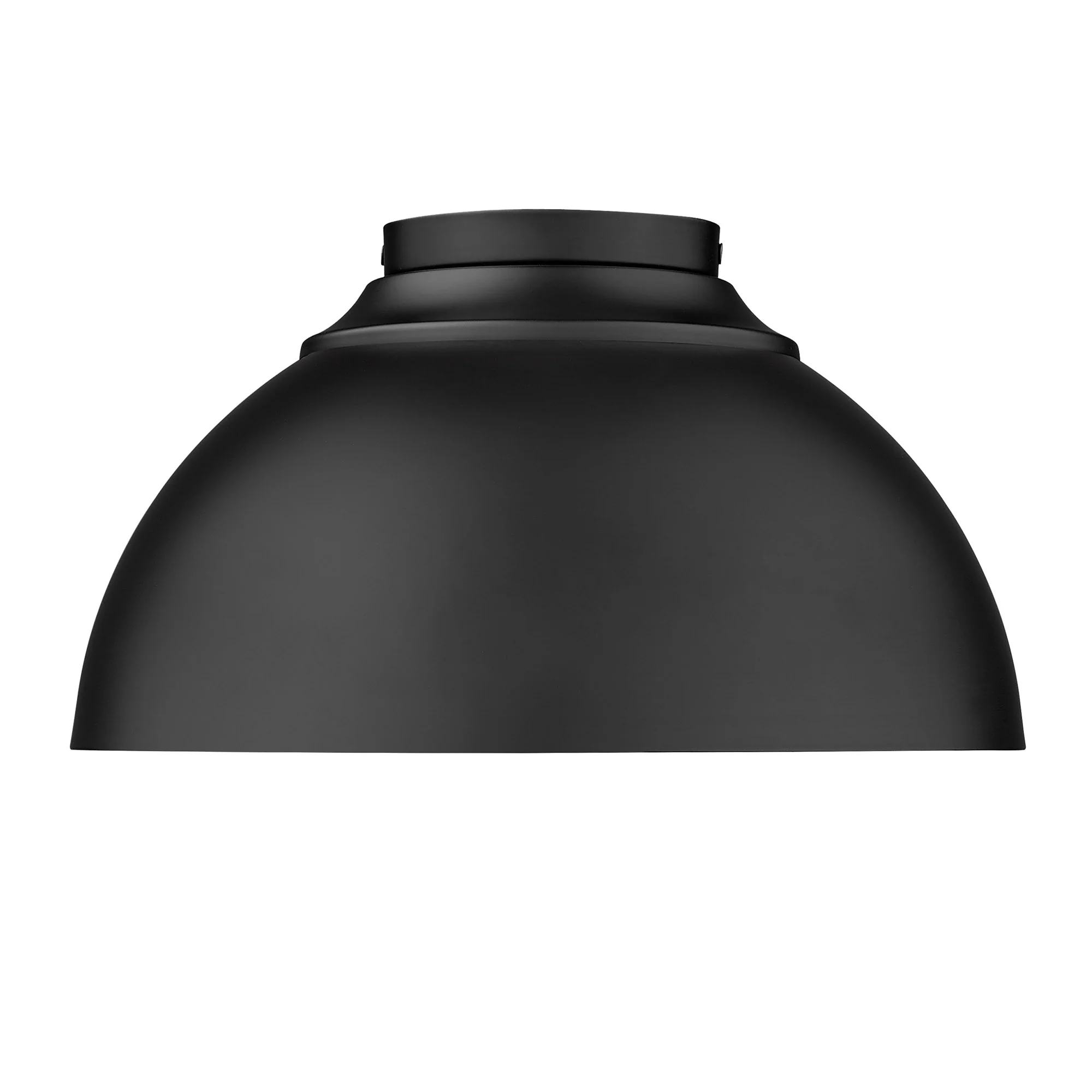 Zoey 3-light Flush Mount in Matte Black - Image 2