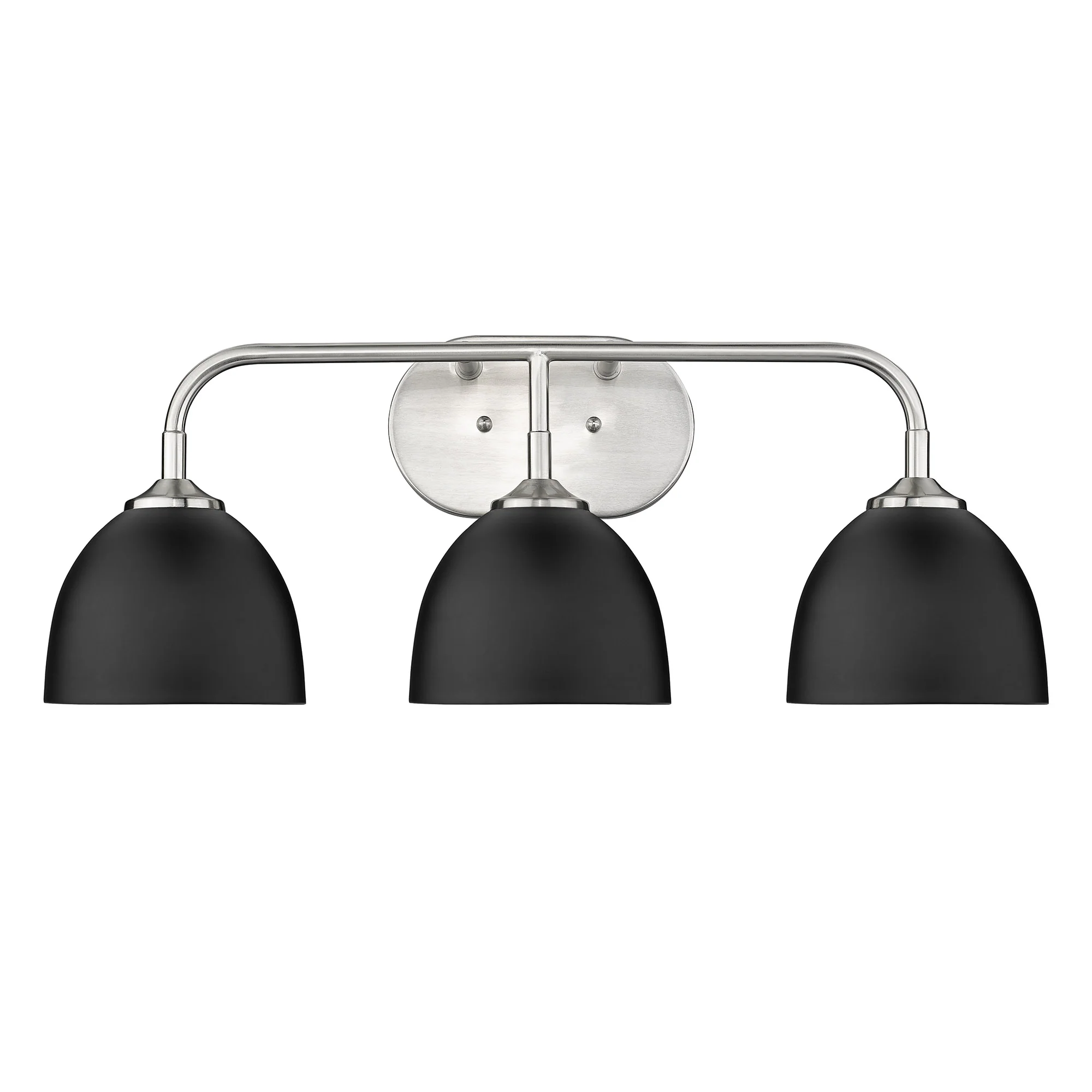Zoey 3-light Vanity in Pewter and Matte Black shade - Image 2